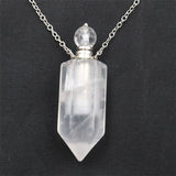 Gemstone Crystal Bottle Necklaces - Her Majesty's Goods