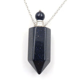 Gemstone Crystal Bottle Necklaces - Her Majesty's Goods
