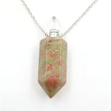 Gemstone Crystal Bottle Necklaces - Her Majesty's Goods