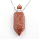 Gemstone Crystal Bottle Necklaces - Her Majesty's Goods