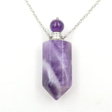 Gemstone Crystal Bottle Necklaces - Her Majesty's Goods