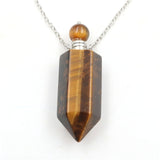Gemstone Crystal Bottle Necklaces - Her Majesty's Goods