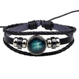 Zodiac Constellation Beaded Leather Bracelets - Her Majesty's Goods