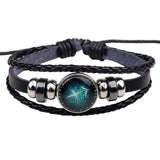 Zodiac Constellation Beaded Leather Bracelets - Her Majesty's Goods