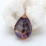 Tree of Life Crystal Pendant Necklaces - Her Majesty's Goods