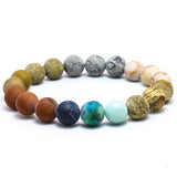 Solar System Natural Stone Beaded Bracelet - Her Majesty's Goods