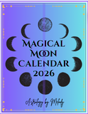 Magical Moon Intention Setting & Manifestation Calendar Journal 2026- Astrology by Melody - Her Majesty's Goods