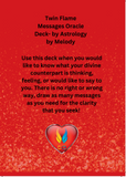 Twinflame Messages Oracle Deck- Astrology by Melody