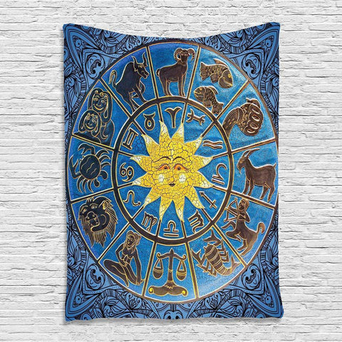 Zodiac & Sun Tapestry/Wall Hanging/Cover Up - Her Majesty's Goods