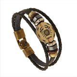Bronze Zodiac Constellations Beaded Bracelets - Her Majesty's Goods