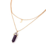 Natural Stone Quartz Pendant Necklaces - Her Majesty's Goods