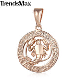 Zodiac Pendant Rose Gold Necklaces - Her Majesty's Goods